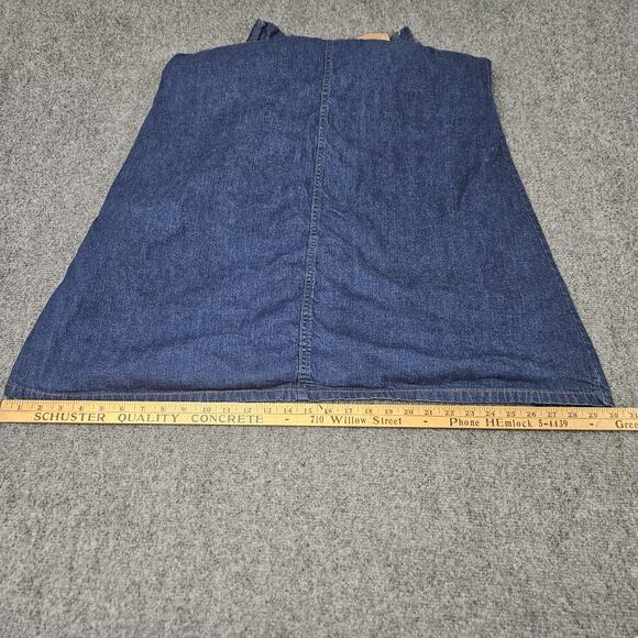 VTG Orange‎ Tab Levis Denim A Line Denim Skirt Tag Size 8/9 (TRUE 24 in Waist) - Picture 10 of 11
